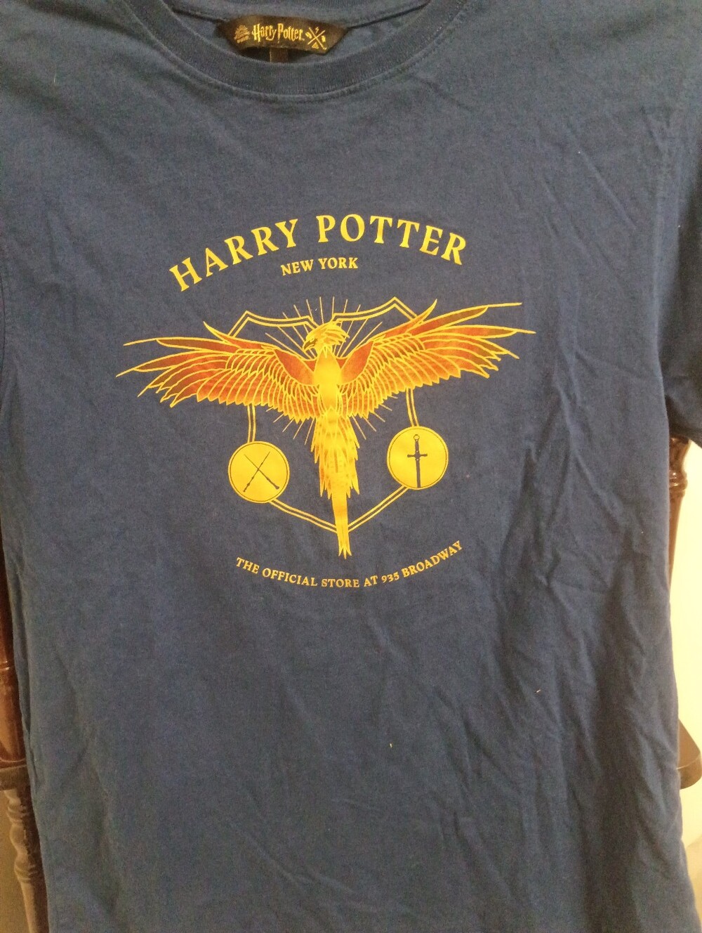 Warner Bros. Men's Navy Blue Phoenix Graphic Tee